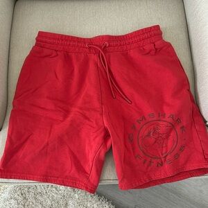 Gym Shark shorts red medium